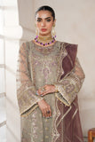 Nazneen by Avyana Embroidered Net Unstitched 4Pc Suit - Inara