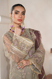 Nazneen by Avyana Embroidered Net Unstitched 4Pc Suit - Inara