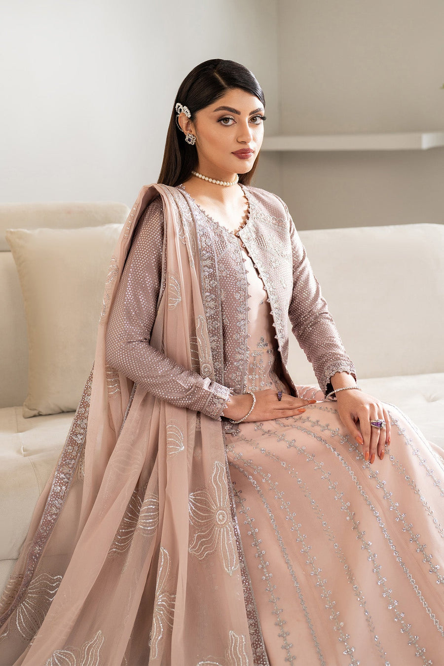 Alizeh Formals Embroidered Chiffon Unstitched 3Pc Suit AF-CH-2187-Nisa