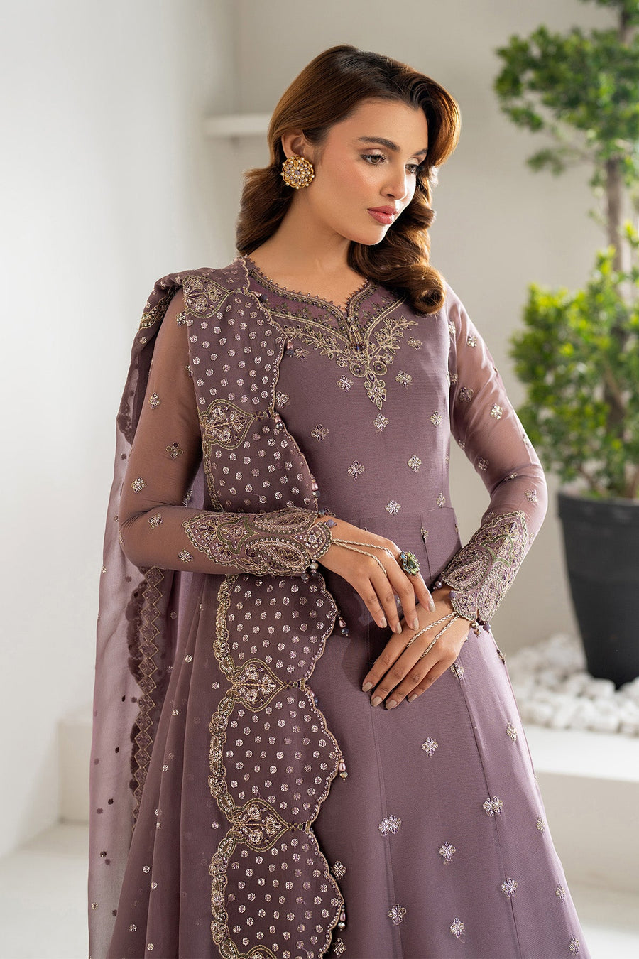 Alizeh Formals Embroidered Chiffon Unstitched 3Pc Suit AF-CH-2183-Julia