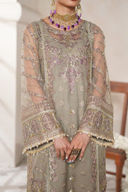 Nazneen by Avyana Embroidered Net Unstitched 4Pc Suit - Inara