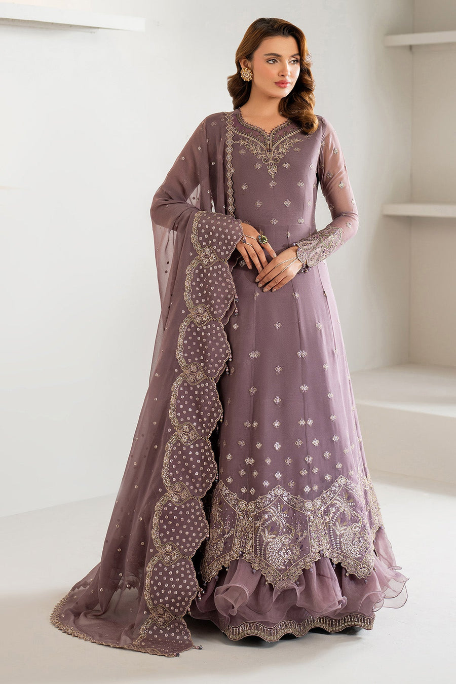 Alizeh Formals Embroidered Chiffon Unstitched 3Pc Suit AF-CH-2183-Julia