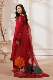 Zivah Apparel Unstitched Embroidered Luxury Lawn 3Pc Suit - Bella
