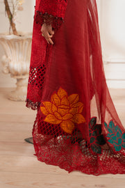 Zivah Apparel Unstitched Embroidered Luxury Lawn 3Pc Suit - Bella
