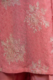 Hemstitch Embroidered Luxury Chiffon Unstitched 3Pc Suit - Blush Pink