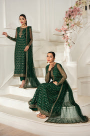 Zarif Nafees Sequins Embroidered Net Unstitched 3Pc Suit ZNAF - 03 MELISA