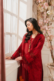 Zivah Apparel Unstitched Embroidered Luxury Lawn 3Pc Suit - Bella