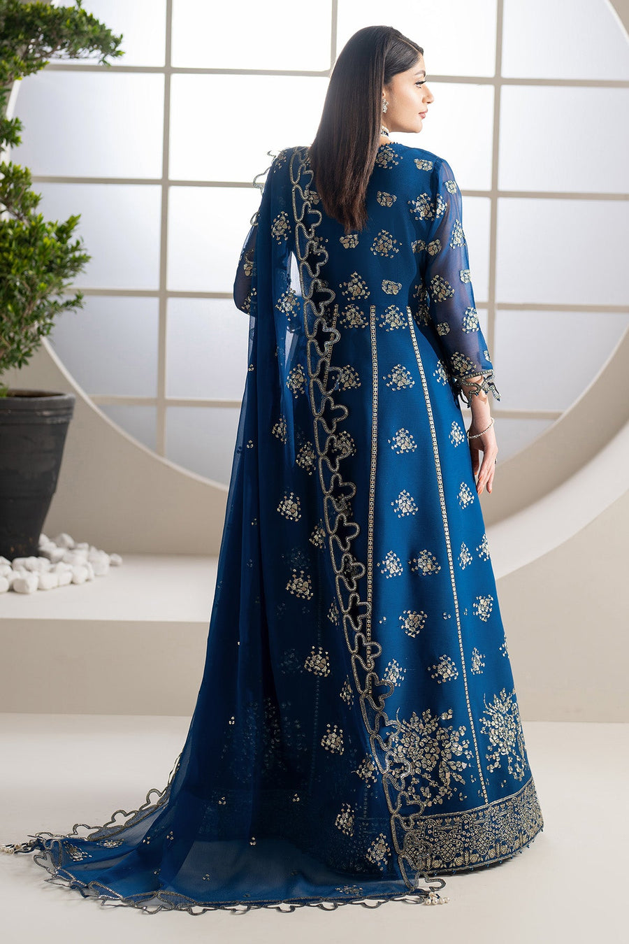 Alizeh Formals Embroidered Chiffon Unstitched 3Pc Suit AF-CH-2186-Pernia