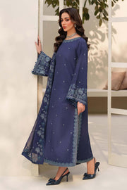 Zarif Exclusive Tabeer Embroidered Raw Silk Unstitched 3Pc Suit D-09 Anaabi