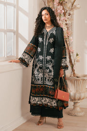 Zivah Apparel Unstitched Embroidered Luxury Lawn 3Pc Suit - Coral