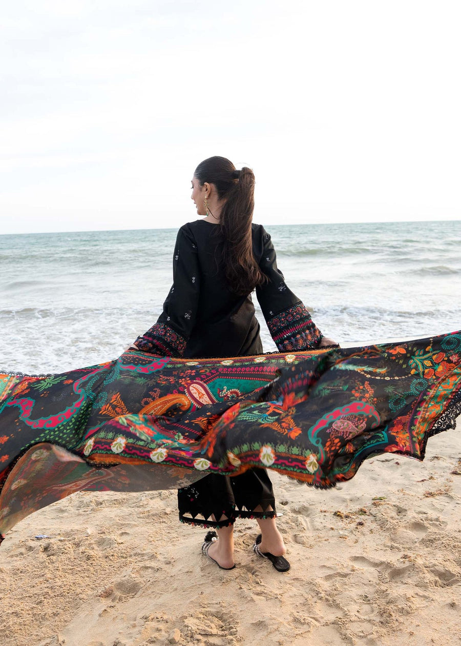 Kanwal Malik Mira Summer Lawn Unstitched Embroidered 3Pc Suit - Ophelia