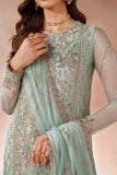 Zarif Mahrosh Embroidered Net Unstitched 3Pc Suit UNST-MUF-05 ZARQA