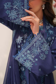 Zarif Exclusive Tabeer Embroidered Raw Silk Unstitched 3Pc Suit D-09 Anaabi