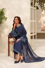 Zarif Exclusive Tabeer Embroidered Raw Silk Unstitched 3Pc Suit D-09 Anaabi