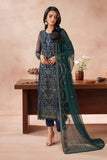 Zarif Mahrosh Embroidered Net Unstitched 3Pc Suit UNST-MUF-03 BATEEL