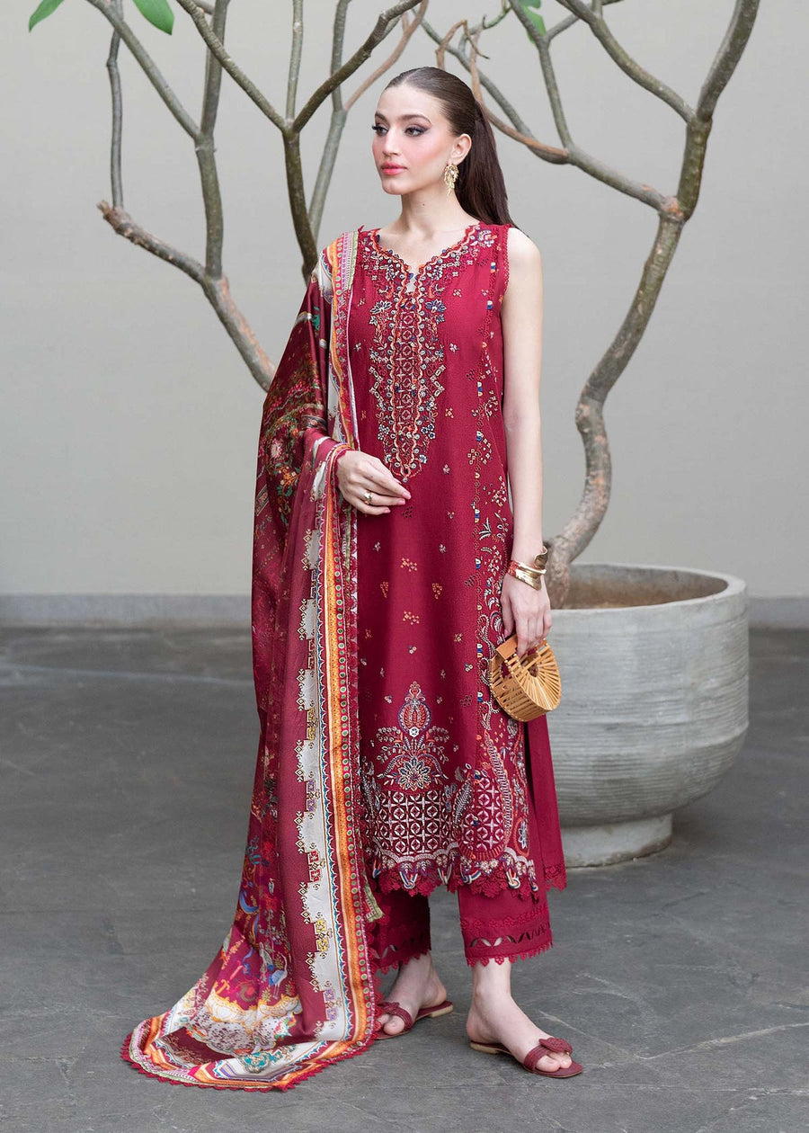 Kanwal Malik Mira Summer Lawn Unstitched Embroidered 3Pc Suit - Ayana