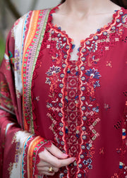 Kanwal Malik Mira Summer Lawn Unstitched Embroidered 3Pc Suit - Ayana