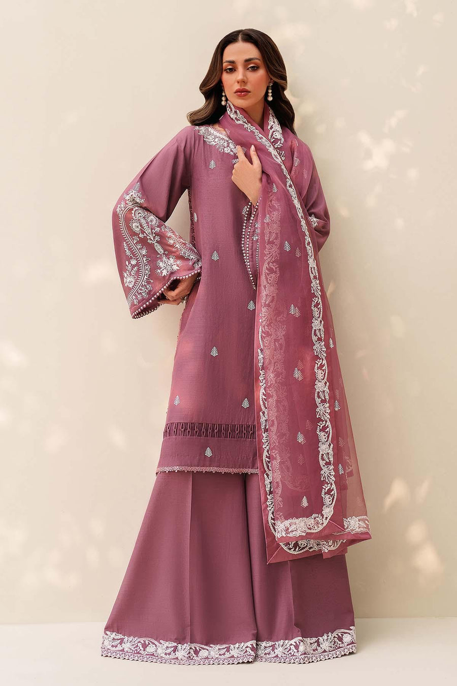 Zarif Exclusive Tabeer Embroidered Raw Silk Unstitched 3Pc Suit D-08 Sung