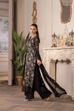 Hemstitch Embroidered Luxury Chiffon Unstitched 3Pc Suit - Leia