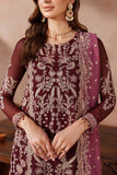 Zarif Mahrosh Embroidered Chiffon Unstitched 3Pc Suit UNST-MUF-02 SAMROSE
