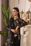 Hemstitch Embroidered Luxury Chiffon Unstitched 3Pc Suit - Leia