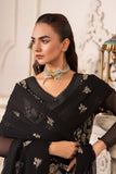 Hemstitch Embroidered Luxury Chiffon Unstitched 3Pc Suit - Leia