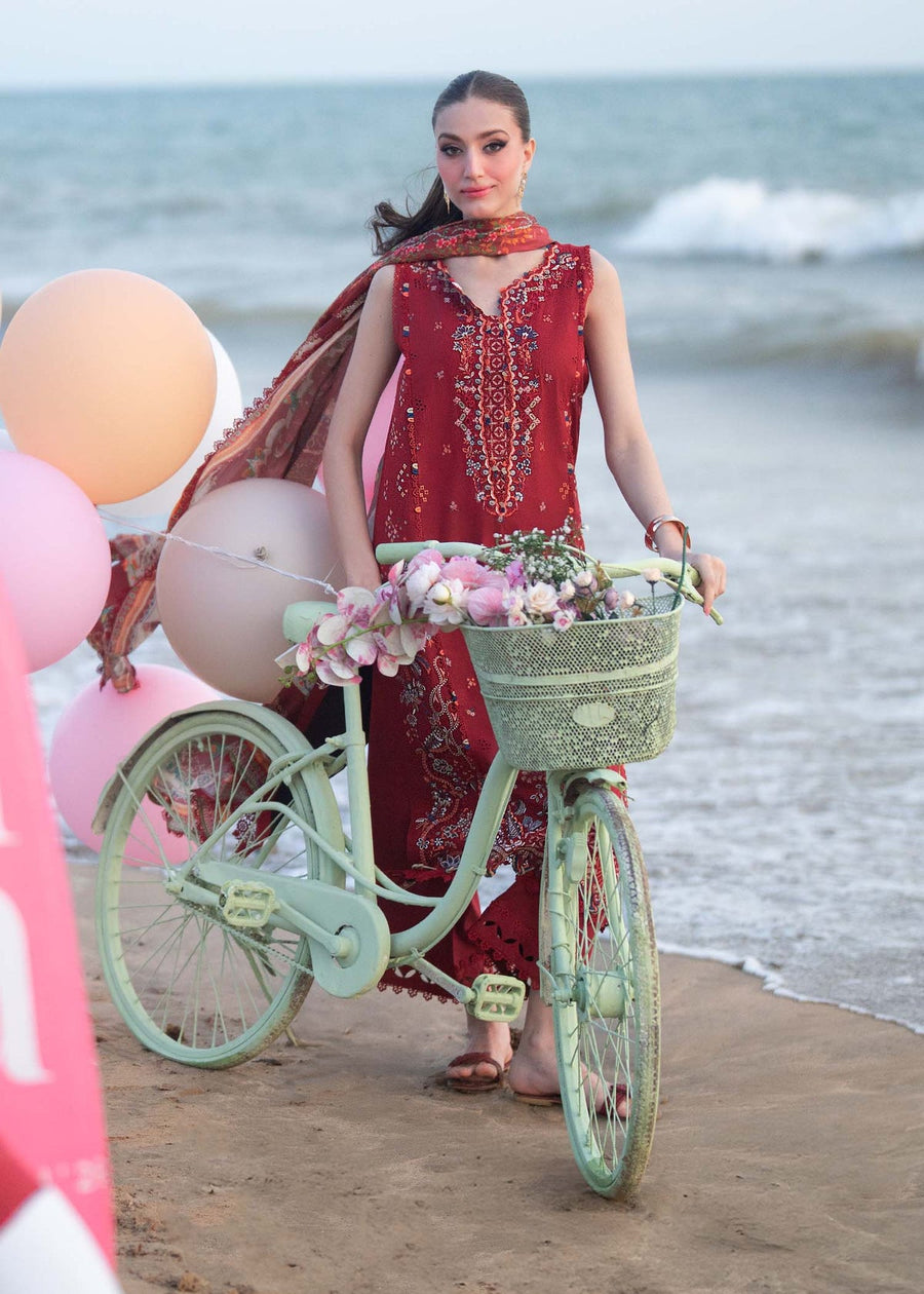 Kanwal Malik Mira Summer Lawn Unstitched Embroidered 3Pc Suit - Ayana