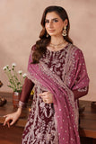 Zarif Mahrosh Embroidered Chiffon Unstitched 3Pc Suit UNST-MUF-02 SAMROSE