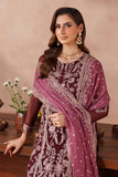 Zarif Mahrosh Embroidered Chiffon Unstitched 3Pc Suit UNST-MUF-02 SAMROSE