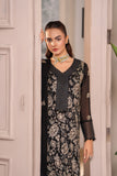 Hemstitch Embroidered Luxury Chiffon Unstitched 3Pc Suit - Leia