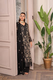 Hemstitch Embroidered Luxury Chiffon Unstitched 3Pc Suit - Leia