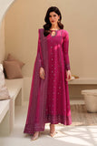 Zarif Exclusive Tabeer Embroidered Raw Silk Unstitched 3Pc Suit D-04 Horain
