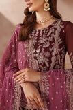 Zarif Mahrosh Embroidered Chiffon Unstitched 3Pc Suit UNST-MUF-02 SAMROSE