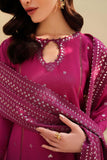 Zarif Exclusive Tabeer Embroidered Raw Silk Unstitched 3Pc Suit D-04 Horain