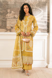 Zivah Apparel Unstitched Embroidered Luxury Lawn 3Pc Suit - Olivine