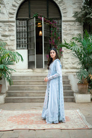 Qalamkar Luxury Lawn Unstitched Embroidered 3Pc Suit SB-04 Zarish