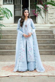 Qalamkar Luxury Lawn Unstitched Embroidered 3Pc Suit SB-04 Zarish