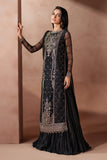 Zarif Mahrosh Embroidered Net Unstitched 3Pc Suit UNST-MUF-01 ISHAAL