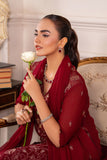 Hemstitch Embroidered Luxury Chiffon Unstitched 3Pc Suit - Melina