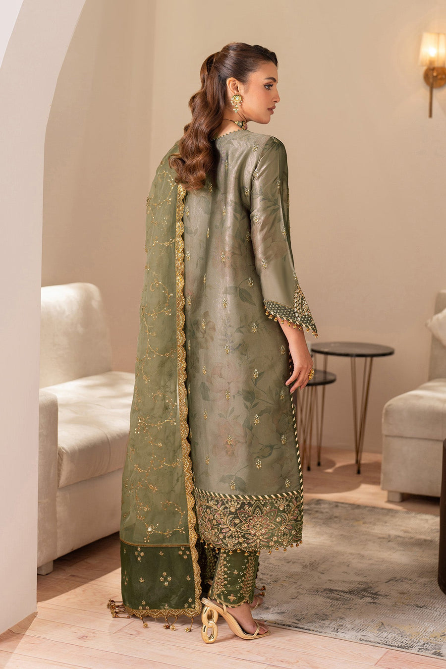 Alizeh Formals Embroidered Shamoz Silk Unstitched 3Pc Suit AF-SS-2234-Twilight