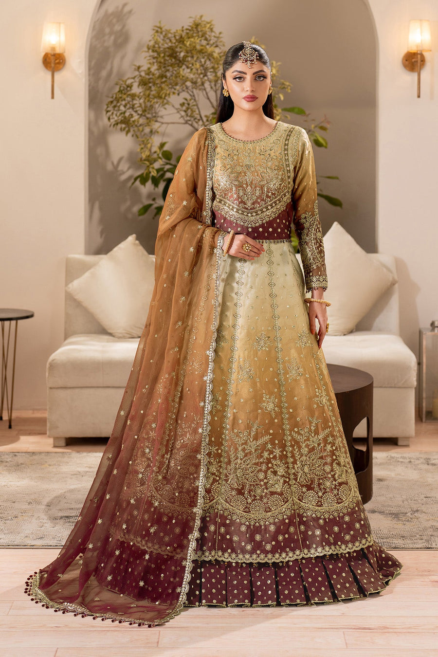 Alizeh Formals Embroidered Shamoz Silk Unstitched 3Pc Suit AF-SS-2233-Carmela