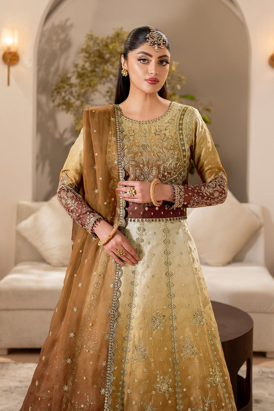 Alizeh Formals Embroidered Shamoz Silk Unstitched 3Pc Suit AF-SS-2233-Carmela