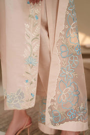 Zarif Exclusive Tabeer Embroidered Raw Silk Unstitched 3Pc Suit D-02 Florielle