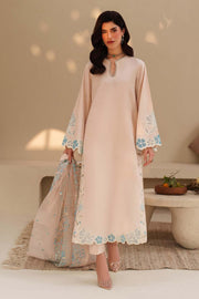 Zarif Exclusive Tabeer Embroidered Raw Silk Unstitched 3Pc Suit D-02 Florielle