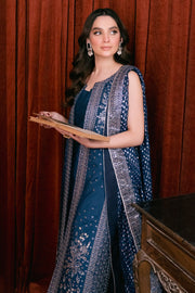 Neeshay Shagun Embroidered Raw Silk Unstitched 3Pc Suit - MEHRUNISSA