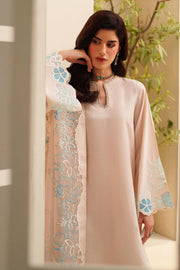 Zarif Exclusive Tabeer Embroidered Raw Silk Unstitched 3Pc Suit D-02 Florielle
