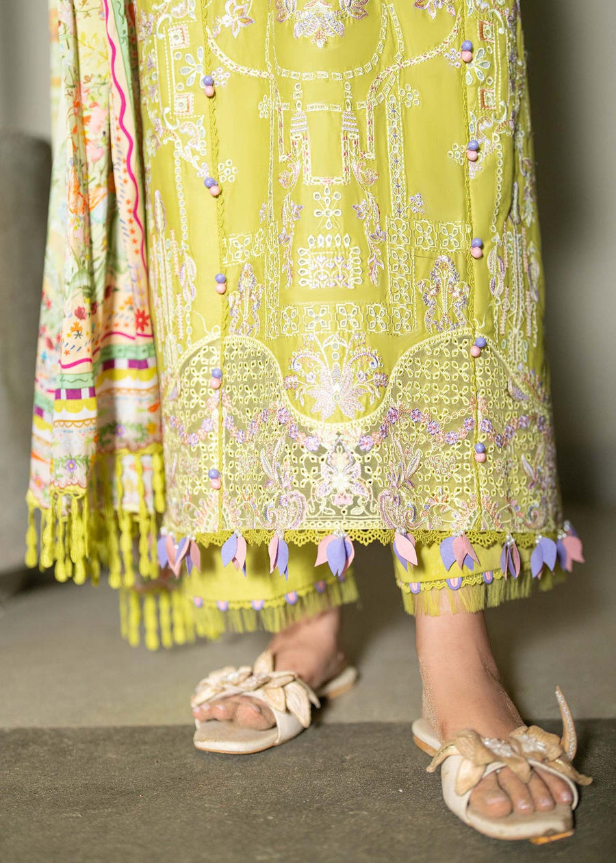 Kanwal Malik Mira Summer Lawn Unstitched Embroidered 3Pc Suit - Ilyra