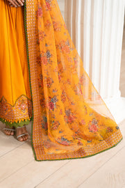Zivah Apparel Unstitched Embroidered Luxury Lawn 3Pc Suit - Citrina