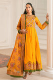 Zivah Apparel Unstitched Embroidered Luxury Lawn 3Pc Suit - Citrina