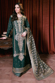 Neeshay Shagun Embroidered Raw Silk Unstitched 3Pc Suit - ZARBAKHT